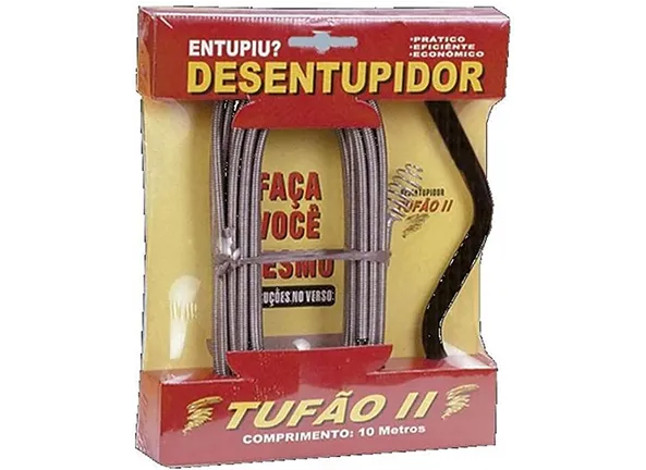 Desentupidor de Canos Tufão Profissional com Mola Rotativa 10m Pias, Vaso Sanitário e Calhas em Suzano